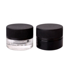 8g round glass eye cream jars with child resistant cap